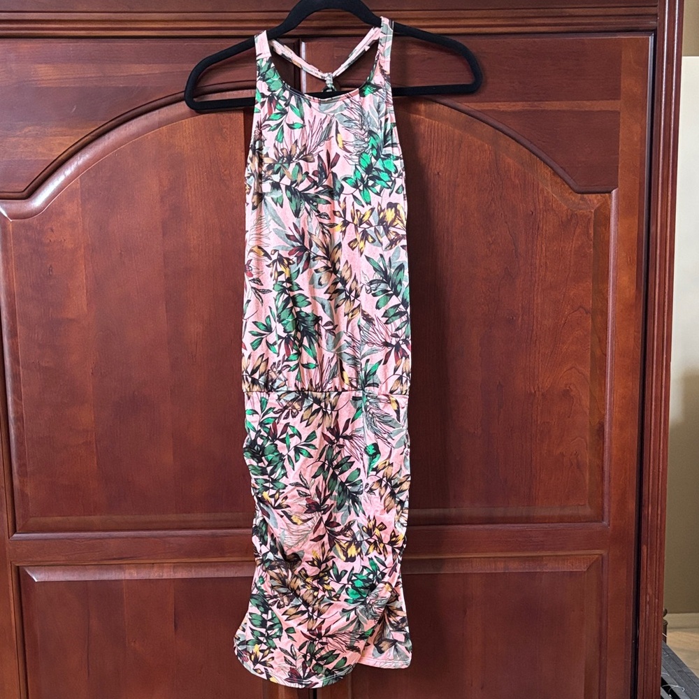 Athleta Peach And Multicolor Patterned Top - image 1